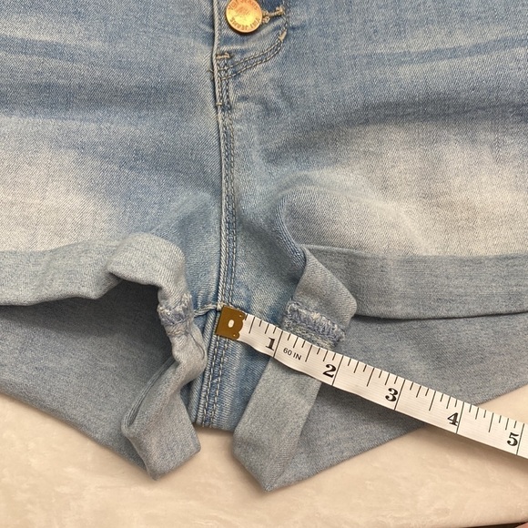 YMI High Rise Jean Shorts Button Fly Size 3 - Picture 14 of 15